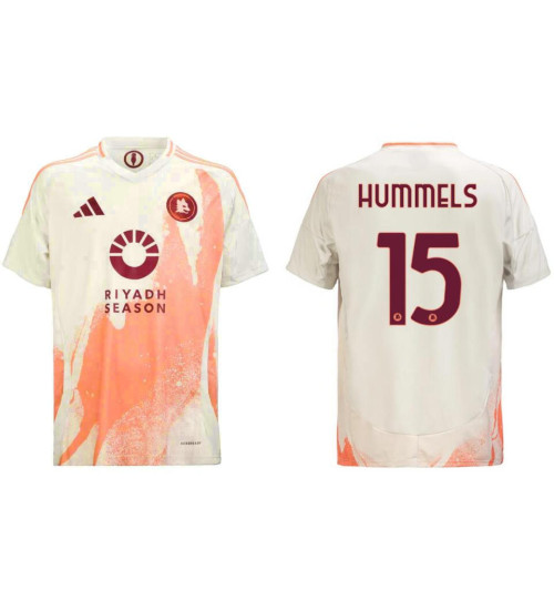 AS Roma 2024-25 Away Cream #15 HUMMELS Authentic Jersey