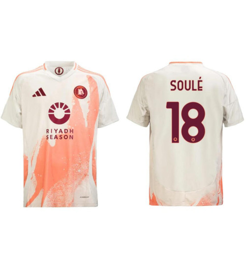 AS Roma 2024-25 Away Cream #18 SOULE Replica Jersey