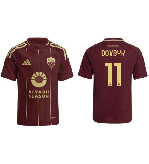 AS Roma 2024-25 Home Red #11 DOVBYK Authentic Jersey