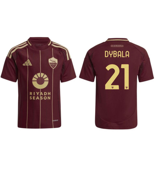 AS Roma 2024-25 Home Red #21 DYBALA Authentic Jersey