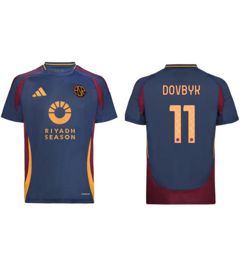 AS Roma 2024-25 Third Navy #11 DOVBYK Authentic Jersey