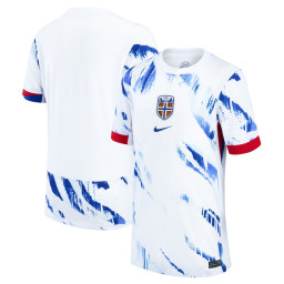 Youth White Norway National Team 2024 Away Replica Soccer Jersey